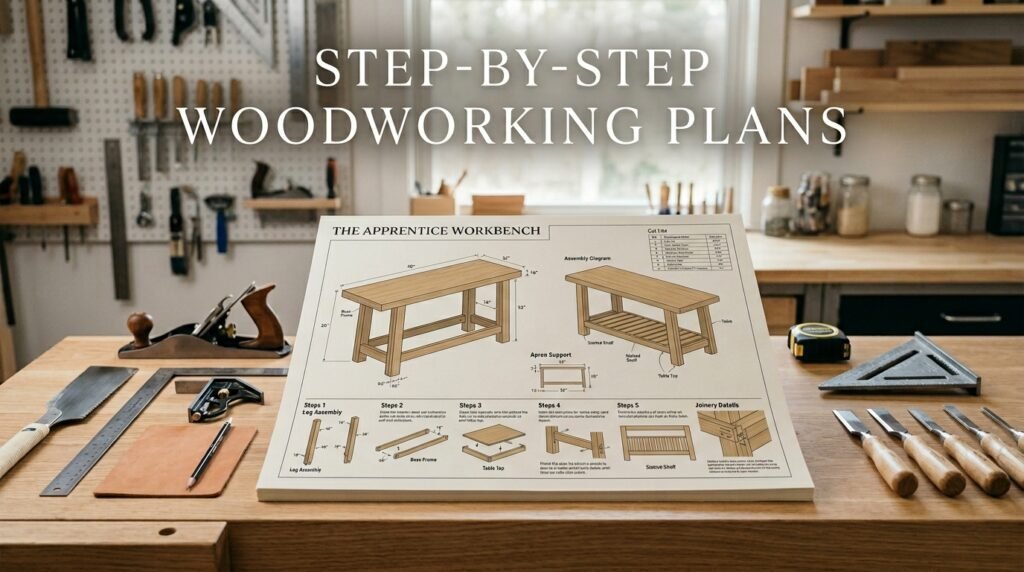 woodworking table with 202604071612